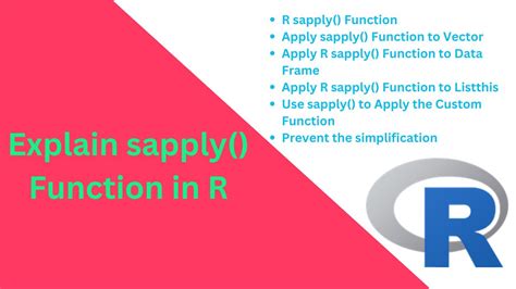 Explain Sapply Function In R Spark By Examples