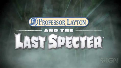 Professor Layton And The Last Specter Trailer Youtube