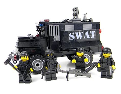 Armored Police Swat Truck Battle Brick Custom Set In The Uae See