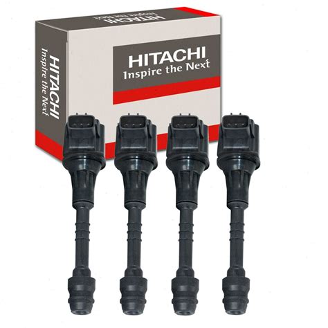 4 Pc Hitachi Ignition Coils Compatible With Nissan Sentra 1 8L L4 2001