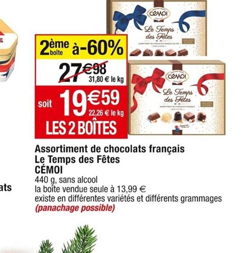 Promo Assortiment De Chocolats Toblerone G Chez Cora