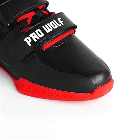 PRx800 Wider Toe Box Weightlifting Squat Gym Shoe - Black | PRO WOLF