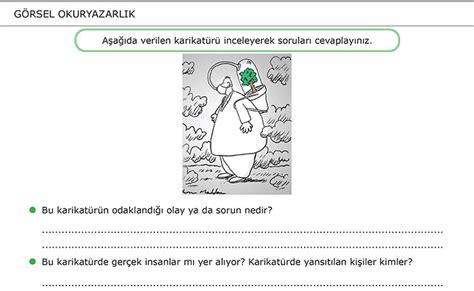 8 Sınıf METNİ ANLAMA VE DEĞERLENDİRME Türkçe Ödevleri Morpa Kampüs