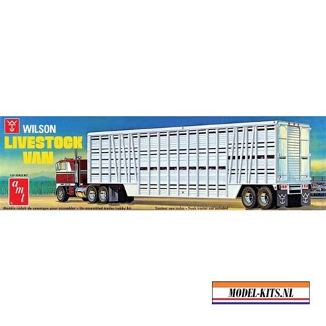 AMT 1 25 WILSON LIVESTOCK VAN TRAILER Modelbouw