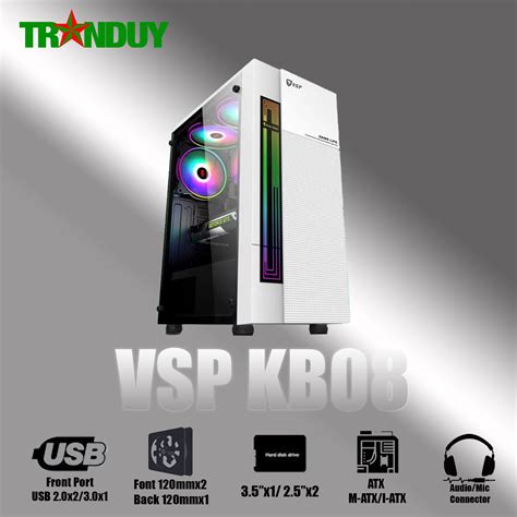 Case Vsp Esport Gaming Kb White S N Ph M Khuy N M I