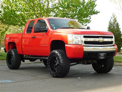 2008 Chevrolet Silverado 1500 Ltz Quad Cab 4wd Leather Lifted 35mud 20