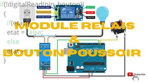 Arduino Module Relais Bouton Poussoir Lampes 220V YouTube