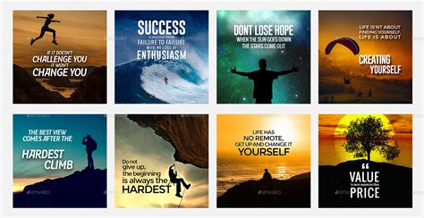 Quotes Instagram Templates - 50 Designs by Hyov | GraphicRiver