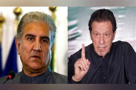 Pakistan Pti Chief Imran Khan Vice Chairman Shah Mahmood Qureshi