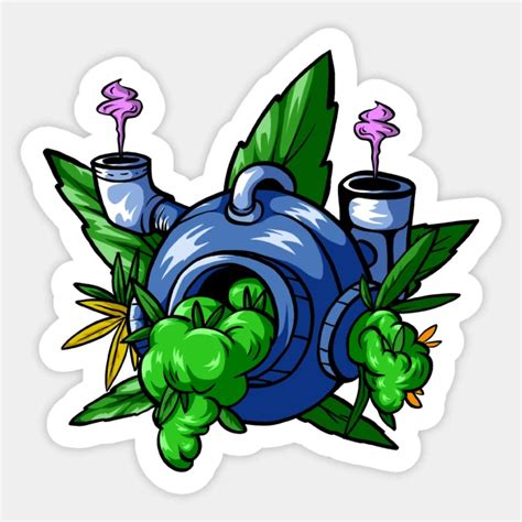 Runar Comic Weed Cartoon Weed Sticker TeePublic In 2022 Art