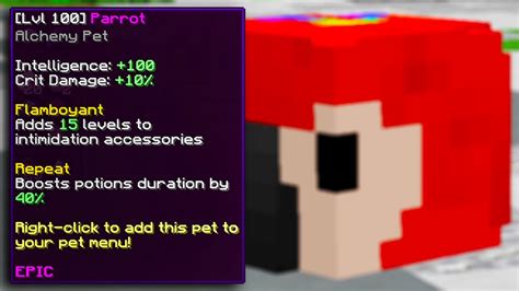 My First Level 100 Pet Hypixel Skyblock Youtube