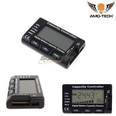 Cellmeter Controllo Digitale Tester Batterie Amo Tech Softair Games