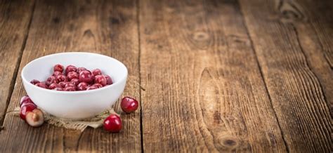 Premium Photo Preserved Cherries Closeup Shot Selective Focus