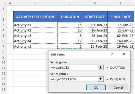 Create your Gantt chart in Excel step by step | Ganttasizer