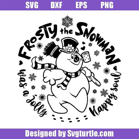 Frosty The Snowman Svg Happy Soul Svg Christmas Jolly Svg