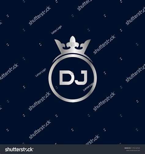 Initial Letter Dj Logo Template Design Stock Vector Royalty Free