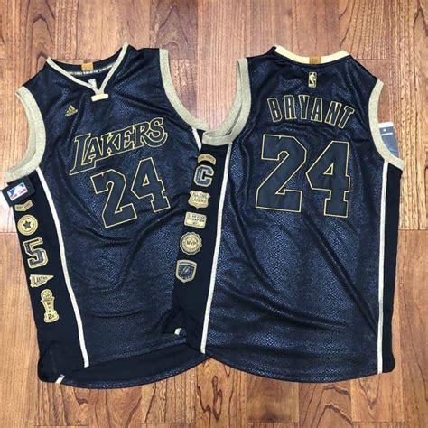 Camiseta Kobe Bryant Lakers Gold Black Commemorative Tcnba