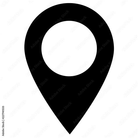 Map Point Icon On White Background Pin Sign For Your Web Site Design