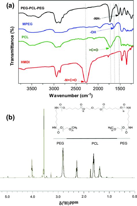 Chemical Structure Analysis Of The Peg Pcl Peg Triblock Copolymer A