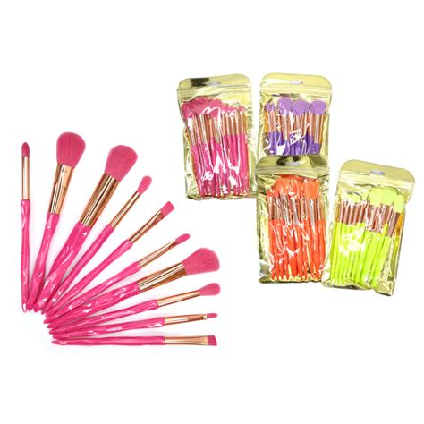 Set Brochas De Maquillaje Fluorescente Xian Zhu