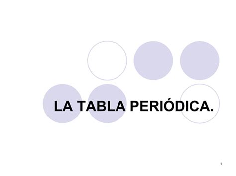 Tabla Periodica Ppt