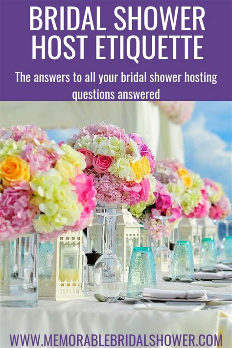 Bridal Shower Host Etiquette The Answers To All Your Bridal Shower