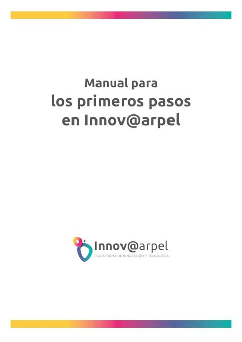 PDF Manual Para Los Primeros Pasos En Innov Arpelarpel V4 Pdf