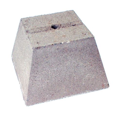 Revelstoke Block Revelstoke Deck Block Concrete Grey 8 In H X 12