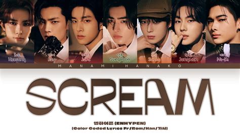 Vostfr Enhypen Scream Color Coded Lyrics Fran Ais Rom Han