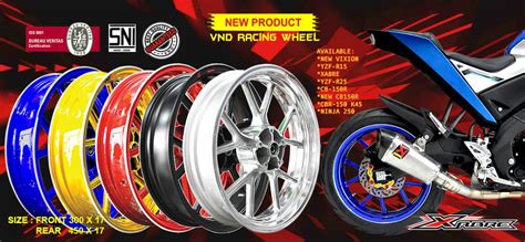 Jual VELG TAPAK LEBAR VIXION BYSON XABRE R15 SCORPIO VND Di Lapak