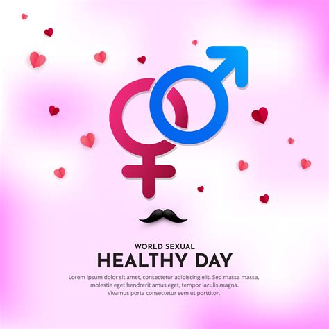 Elegant World Sexual Health Day Design Vector With Gender Icons