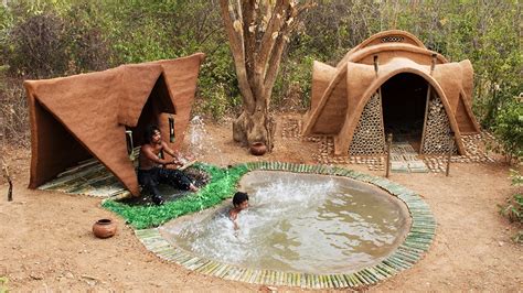 Building The Most Beautiful Villa Mud House On The Underground