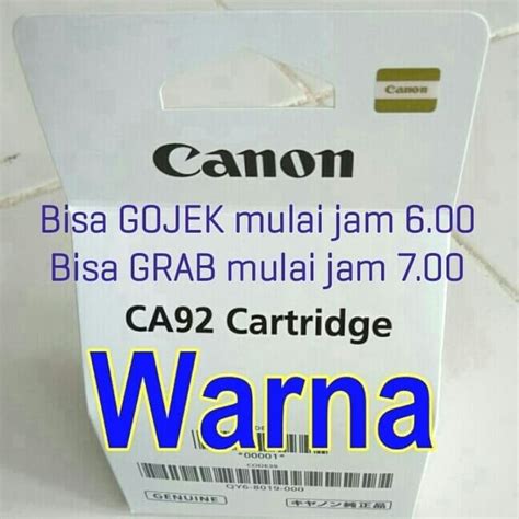 Jual PRINT HEAD CANON G1000 G2000 G3000 G4000 CA92 COLOR CARTRIDGE