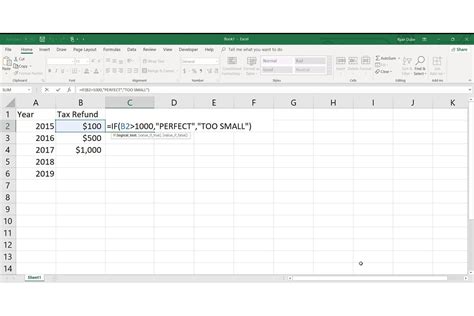 How Do You Create An If Then Statement In Excel With Multiple