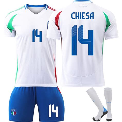 2425 Italy Soccer Jersey 14 Chiesa 18 Barella 3 Di Marco Europa League