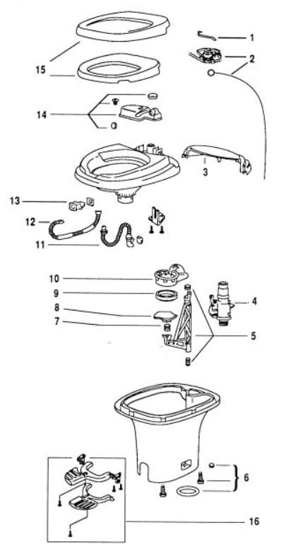 Manual Thetford Rv Toilet Parts Diagram