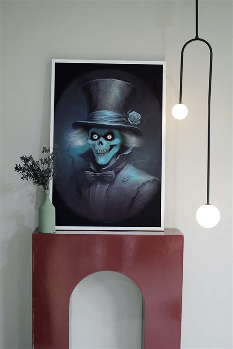 Hatbox Ghost Inspired By The Haunted Mansion Glossy Poster Paper A3