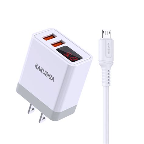 Juyang Series Dual Port Smart Charger Set Us Plug Micro Kakusiga