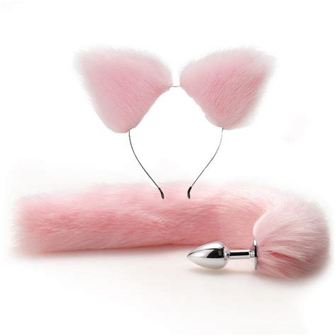 Hot Sm Sex Fox Tail Butt Plug Metal Anal Plug Adult Supplies Toy Artificial Tail Fox Tail Anal