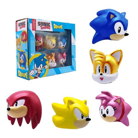 Sonic the Hedgehog 5 Piece SquishMe Collectors Box | Oriental Trading