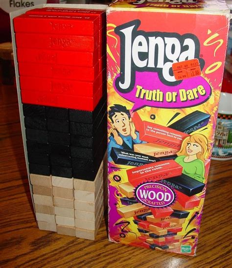 Milton Bradley JENGA Truth Or Dare Edition Game Wood Block