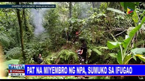 Apat Na Miyembro Ng NPA Sumuko Sa Ifugao Video Dailymotion