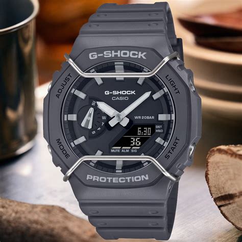 Casio 卡西歐 G Shock 農家橡樹 金屬框 霧面雙顯腕錶 雙11 特惠 Ga 2100pts 8a Pchome 24h購物