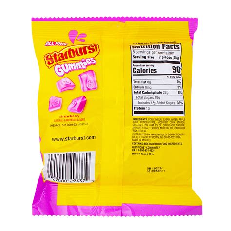 Starburst Gummies All Pink 5oz Candy Funhouse Candy Funhouse Us