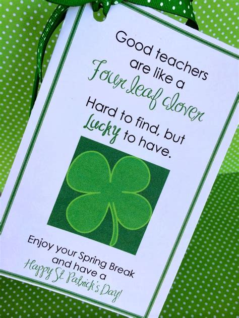 Marci Coombs St Patrick S Day Teacher Gift Gifts For Teachers