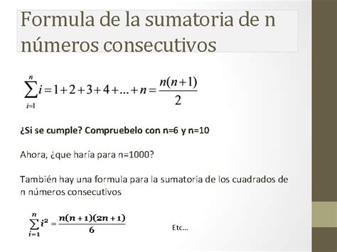 Fundamentacin Matemtica Temas Notacin Sumatoria Propiedades De La