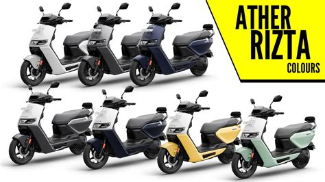 All New Ather Rizta Electric Scooter All Color Options Images