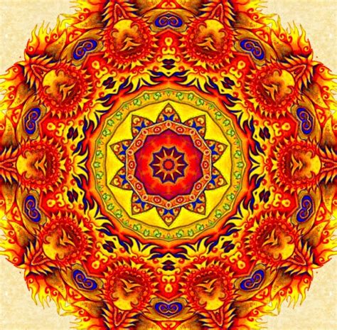 Fire Mandala Art Print By Amorphous Debris Society Mandala