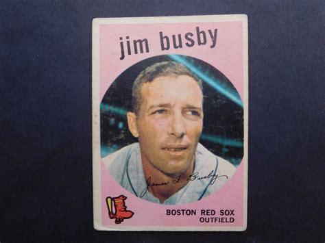 JIM BUSBY BOSTON RED SOX 1959 TOPPS CARD 185 EBay