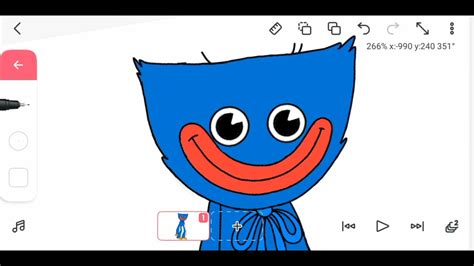 How To Draw Huggy Wuggy Animation On Flipaclip Youtube